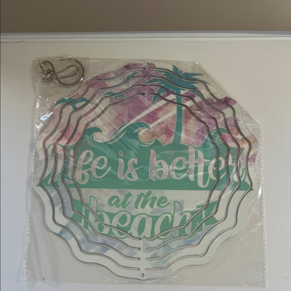 Beach Themed Metal wind spinner